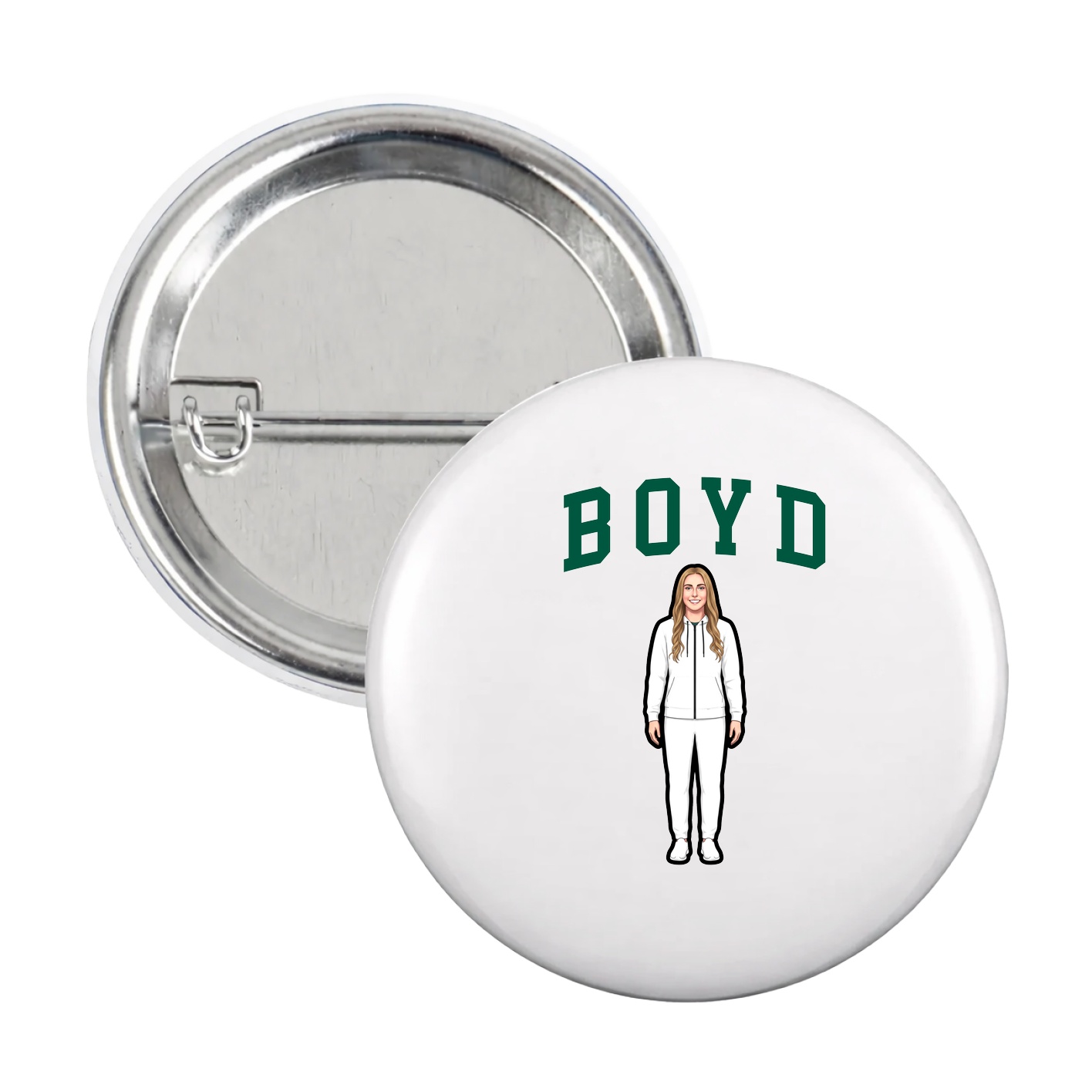 Game Day Button — Shirsey in White