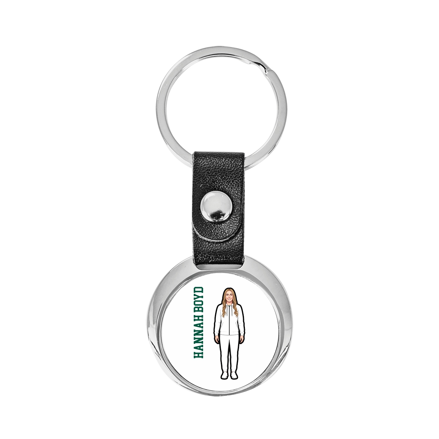 Key Chain — Name Vertical in Classic
