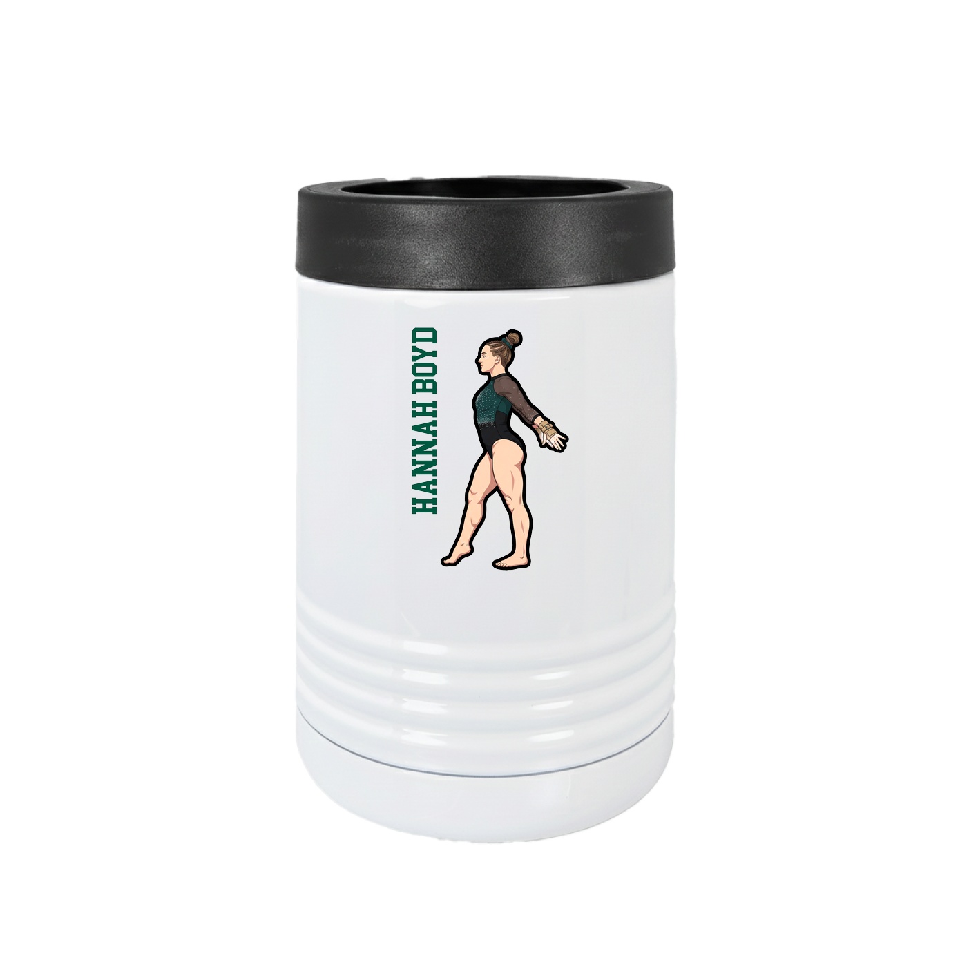 Beverage Holder — Name Vertical in White