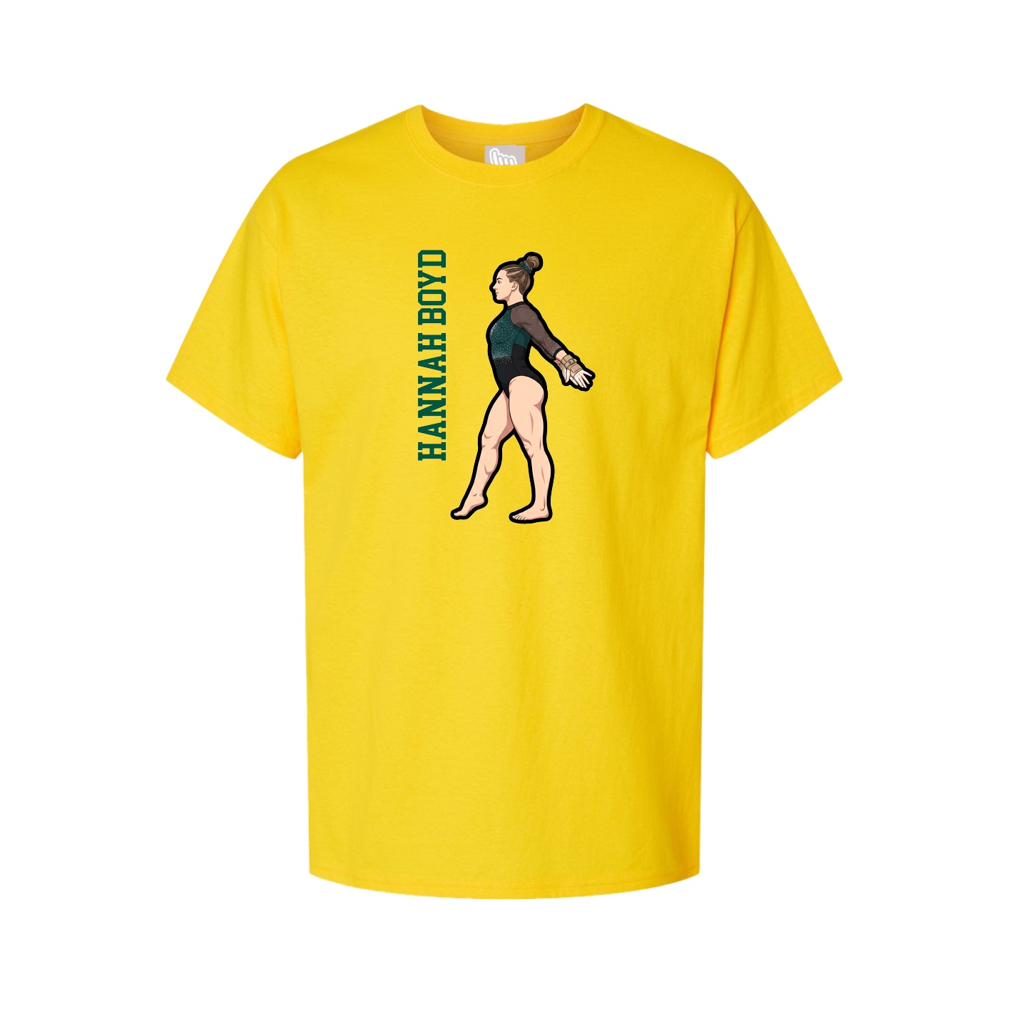 Tee — Name Vertical in Gold