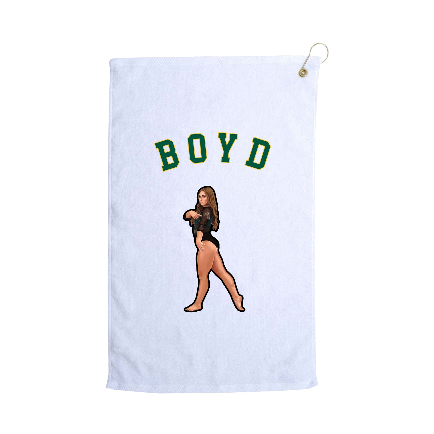 Golf Towel — Shirsey Arch in White