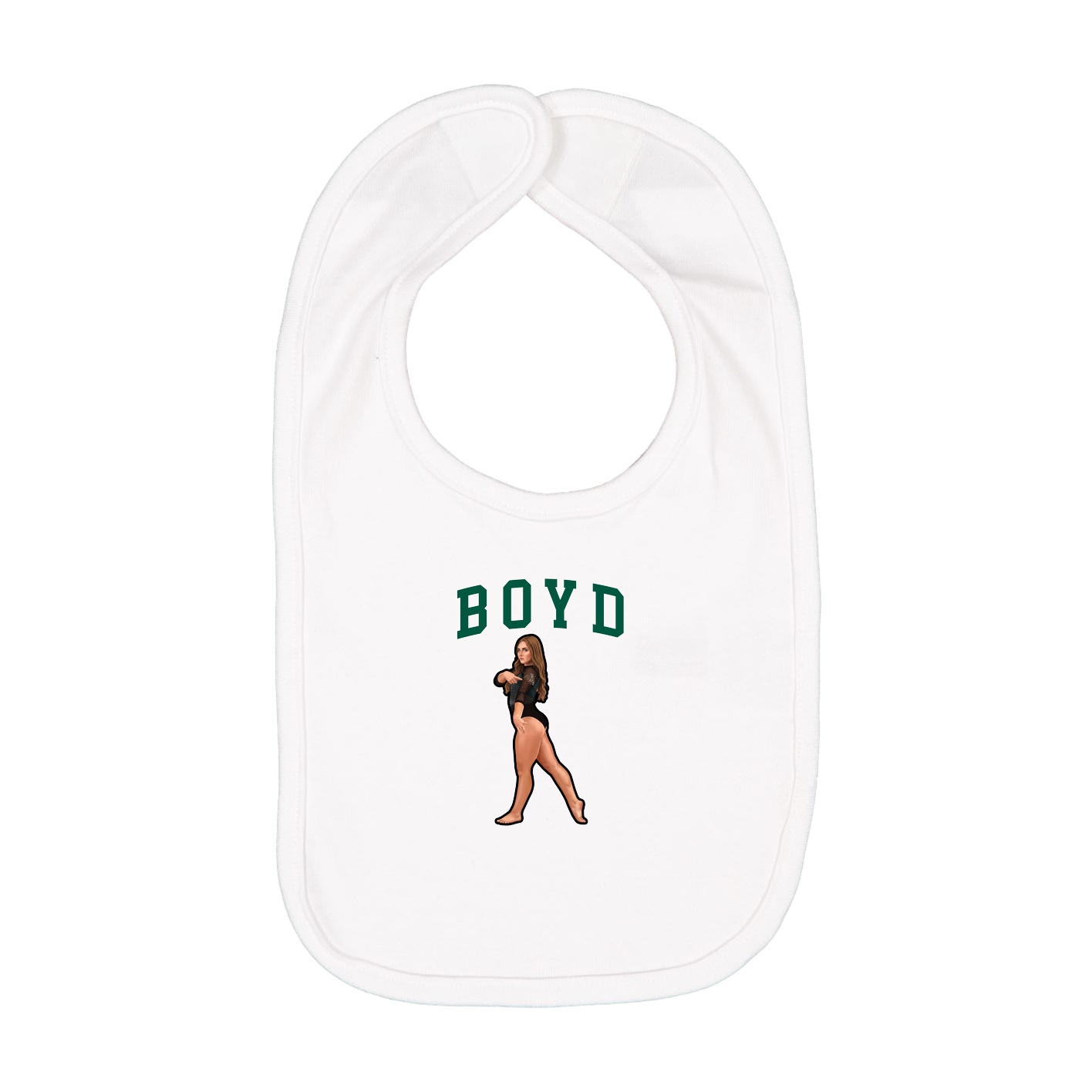Infant Bib — Shirsey in White