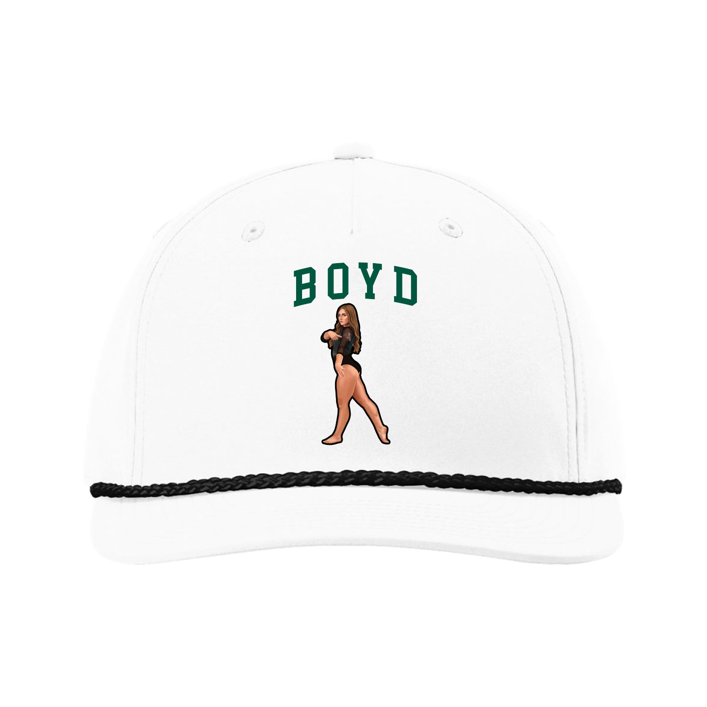 Five-Panel Classic Rope Cap — Shirsey in White