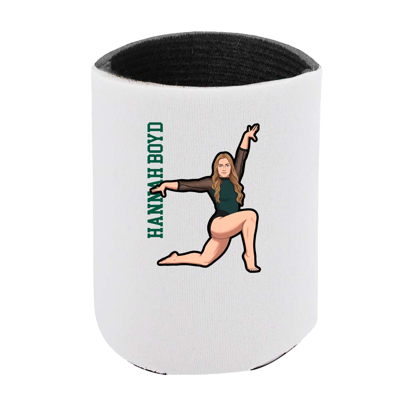 Can Holder — Name Vertical in White