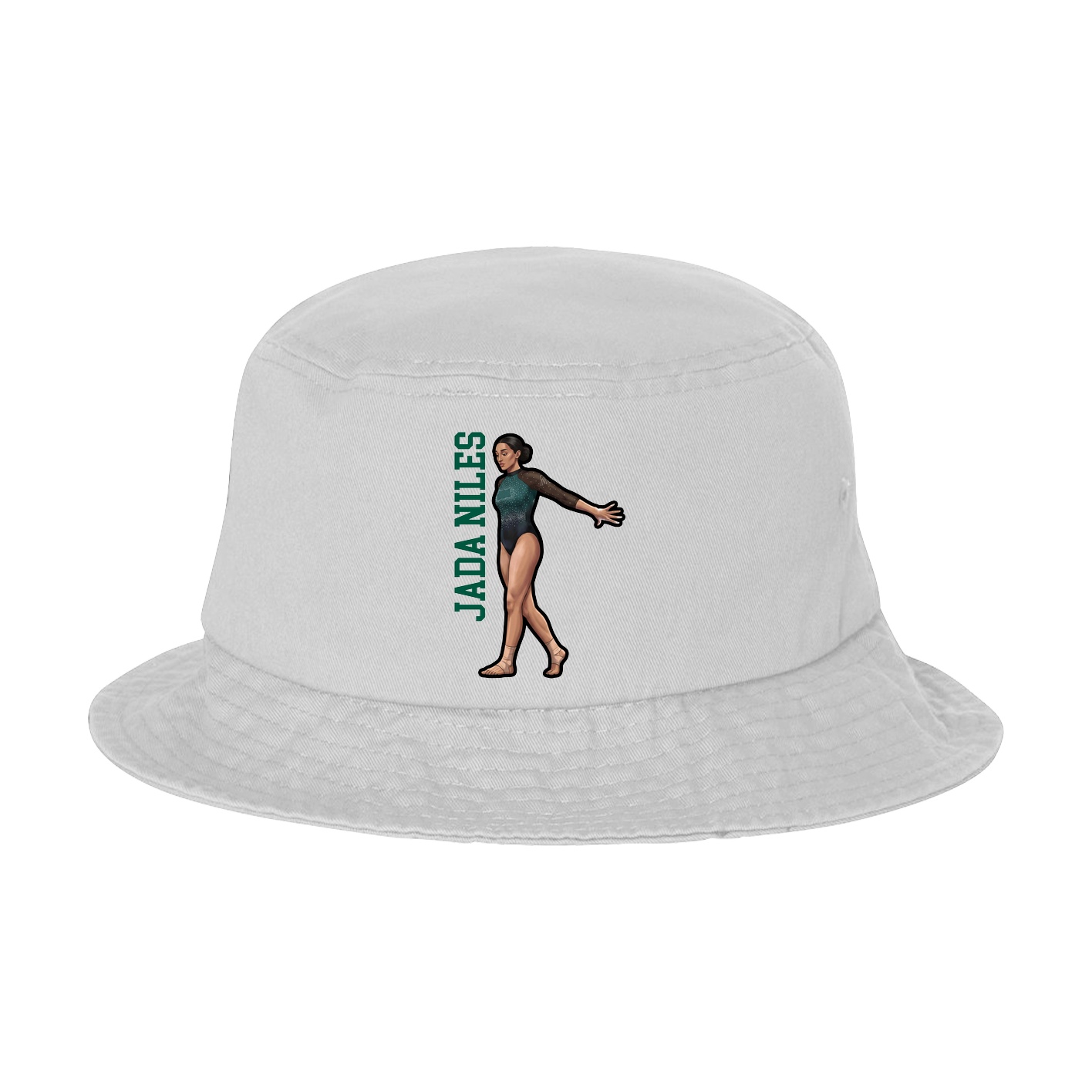 Bucket Cap — Name Vertical in White