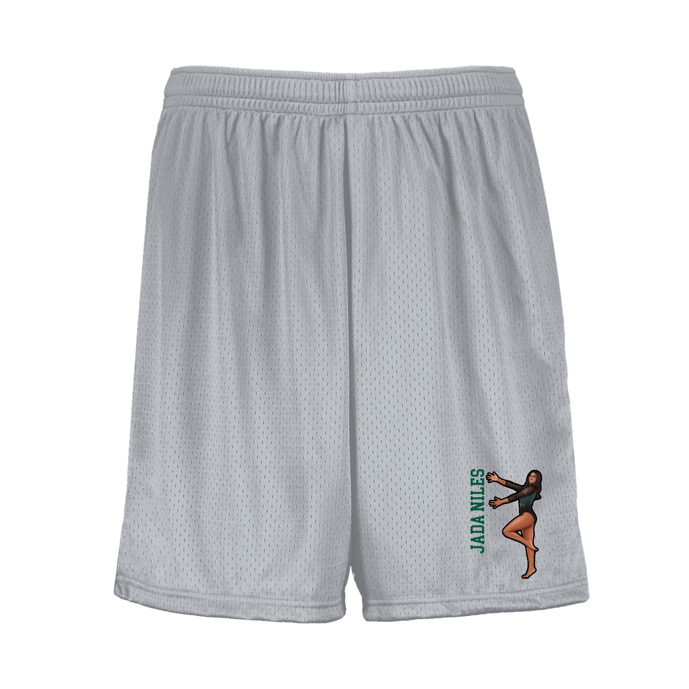 Shorts — Name Vertical in Silver