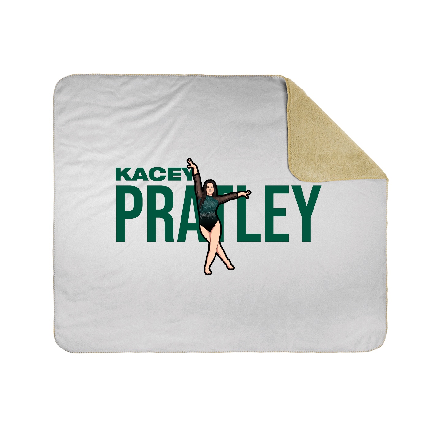 Throw Blanket — Player Name in White