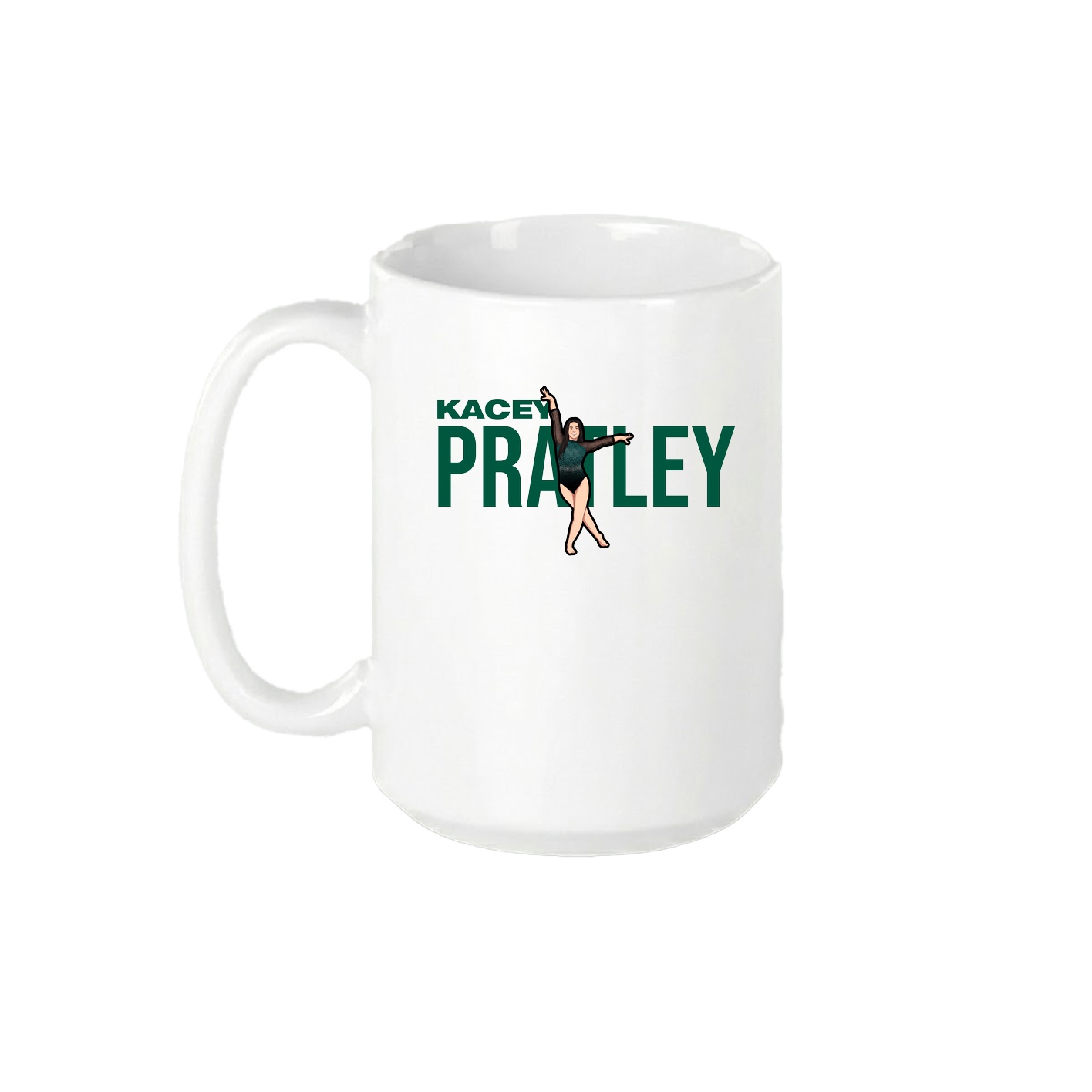 15oz Coffee Mug — Player Name in White