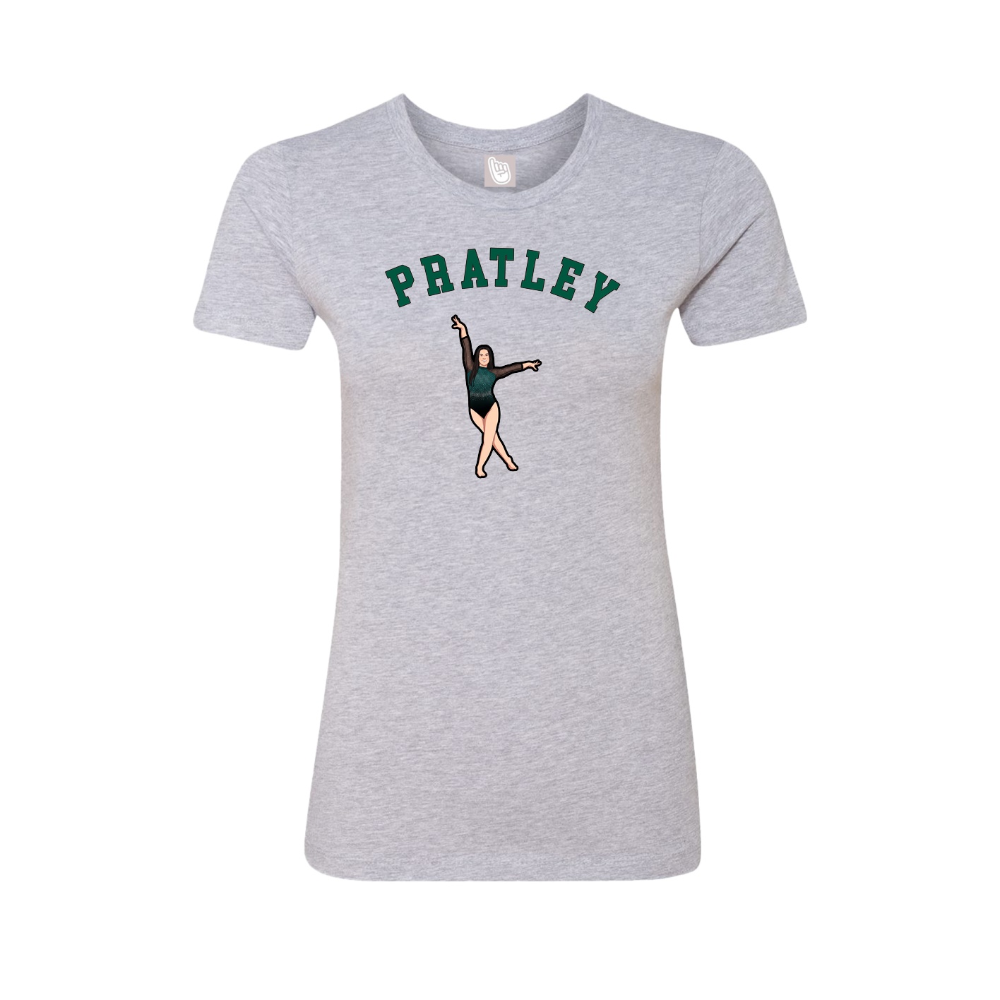 Fitted Women's Tee — Shirsey Arch in Grey