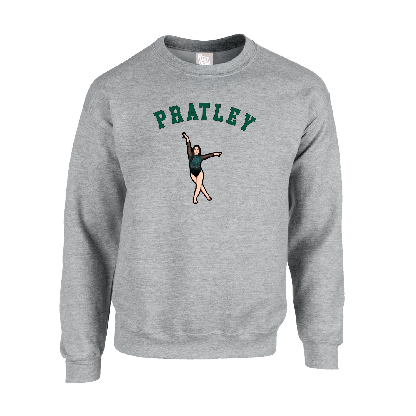 Fleece Crew — Shirsey Arch in Grey