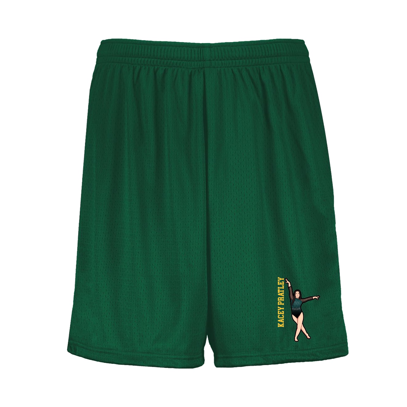 Shorts — Name Vertical in Green