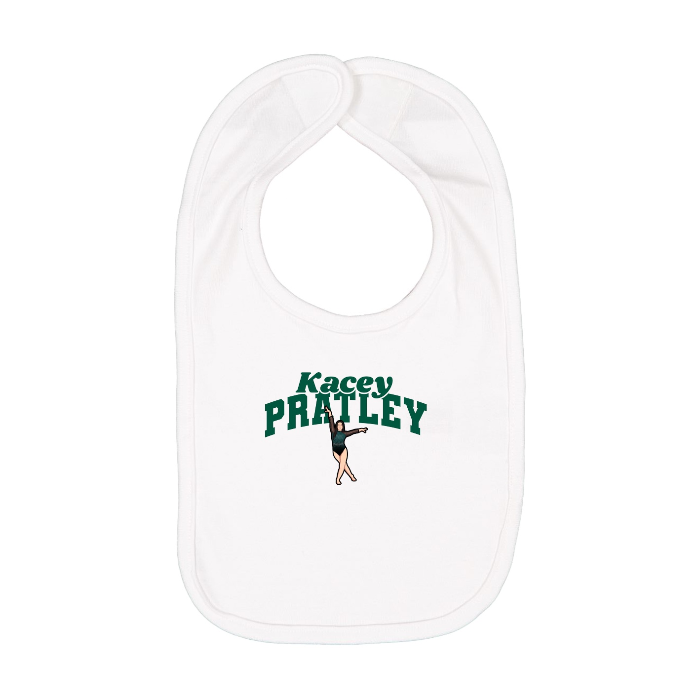 Infant Bib — Signature Arch in White