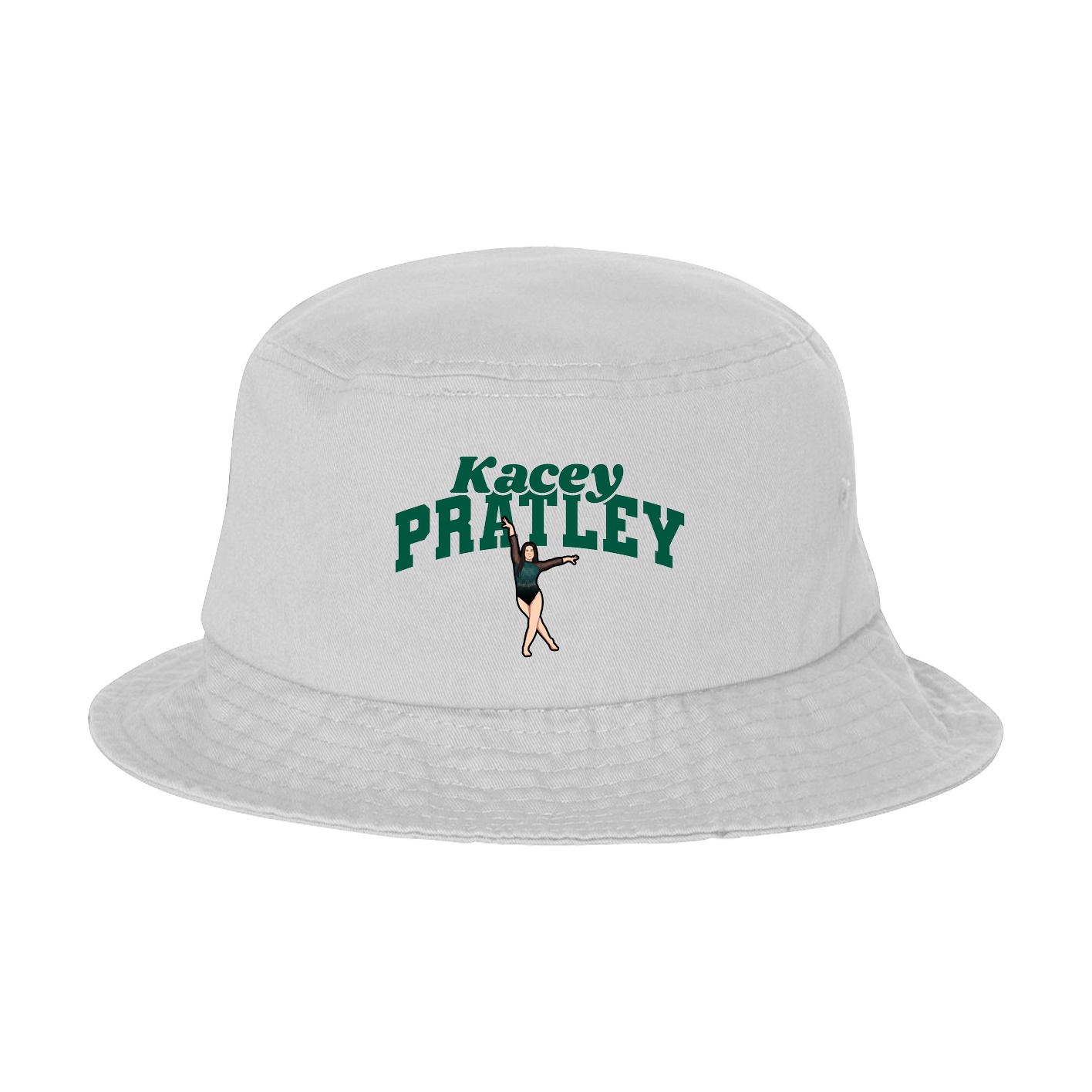 Bucket Cap — Signature Arch in White