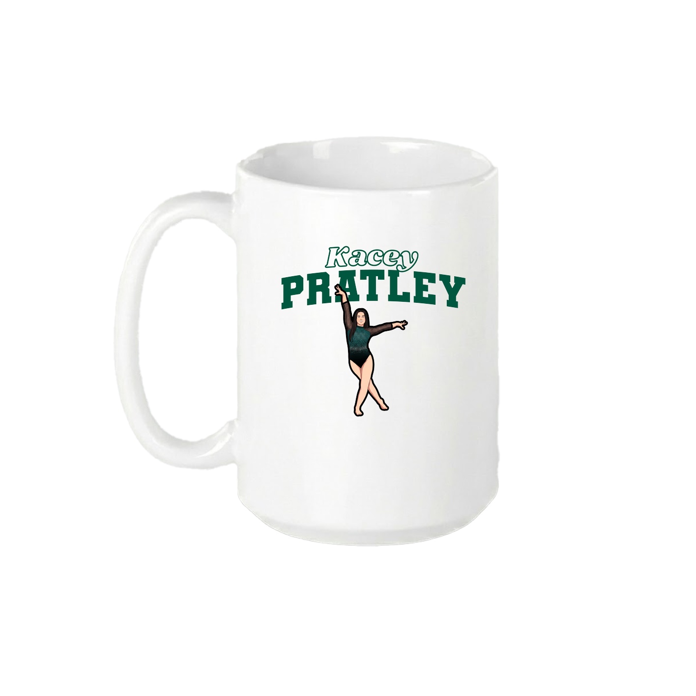 15oz Coffee Mug — Name Arch in White