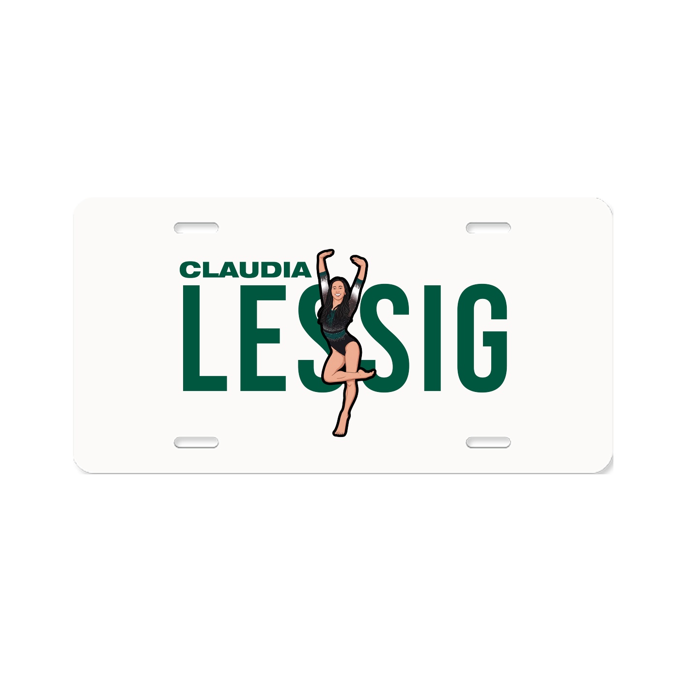 License Plate — Player Name in Classic