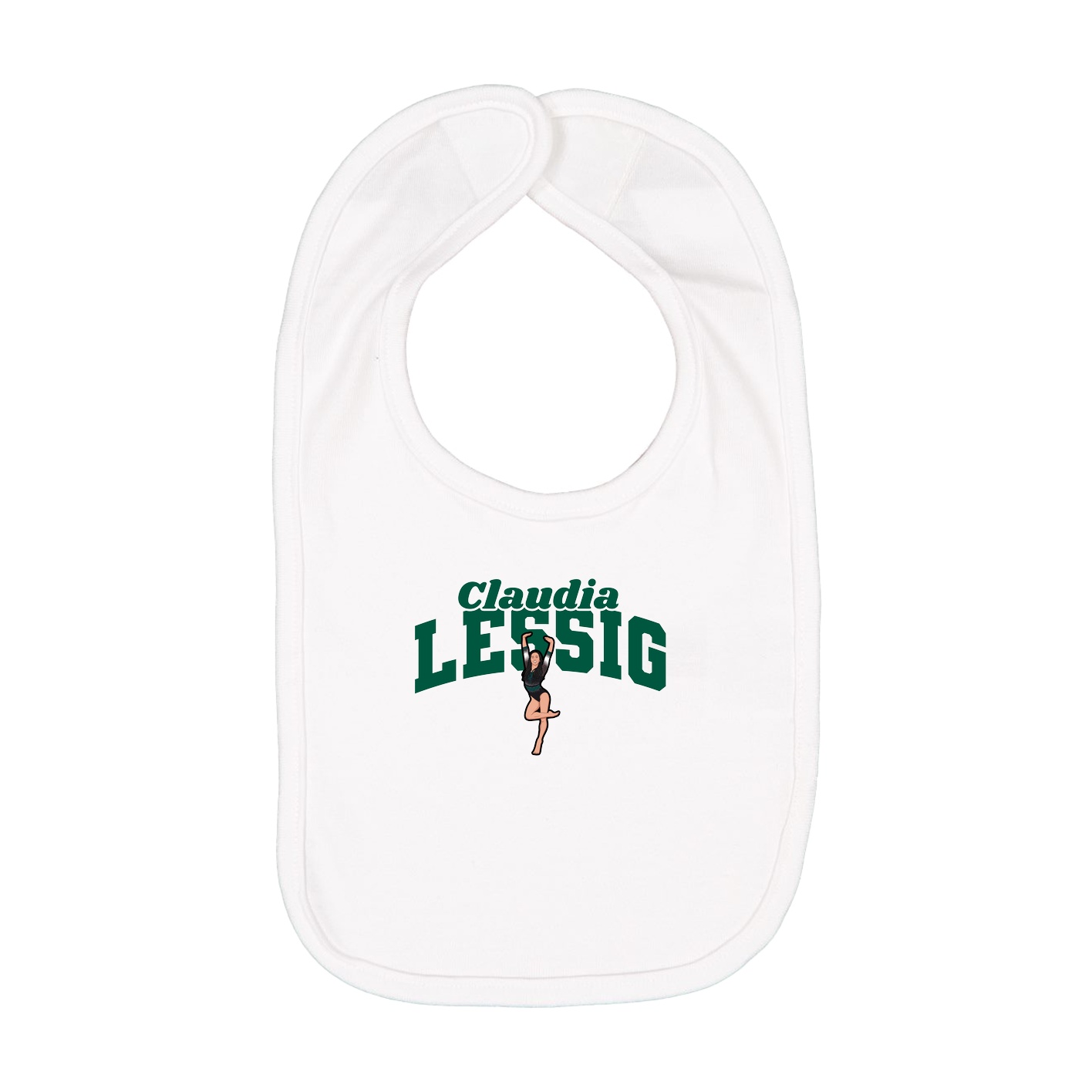 Infant Bib — Signature Arch in White