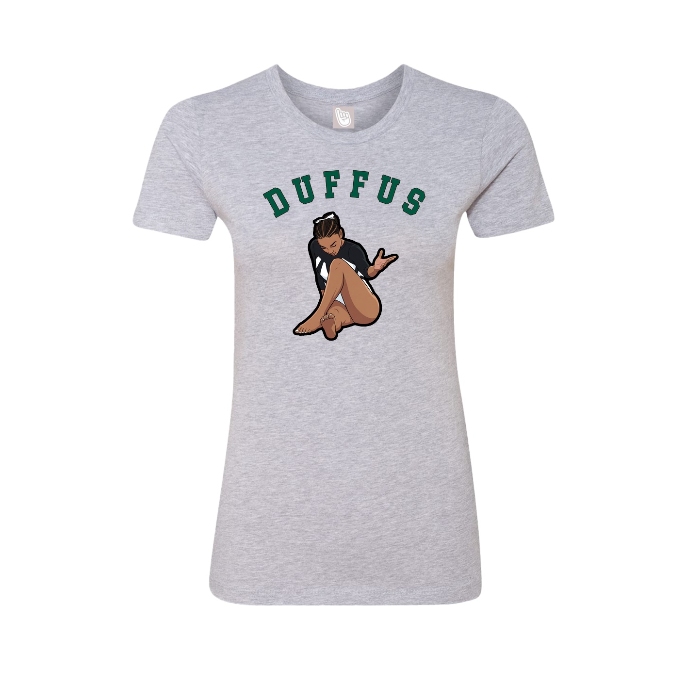 Fitted Women's Tee — Shirsey Arch in Grey