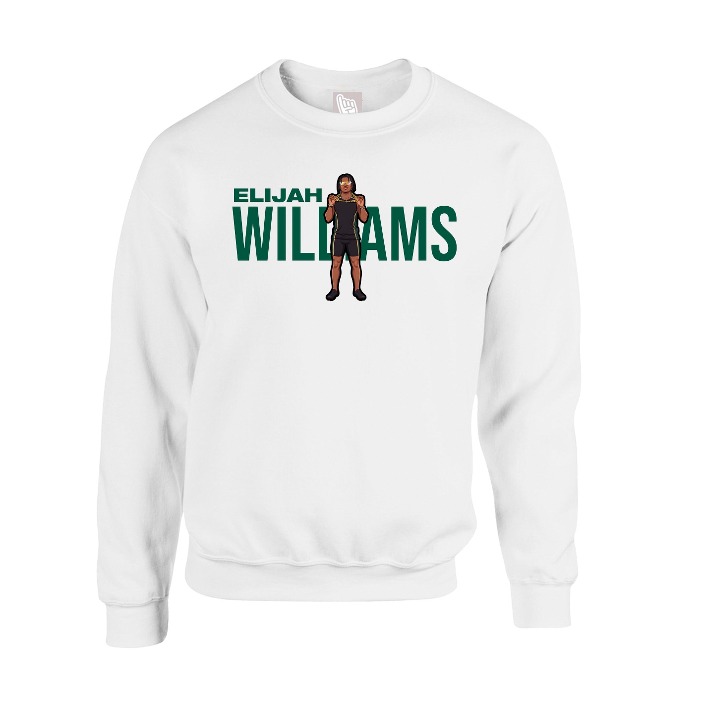 Fleece Crew — Player Name in White
