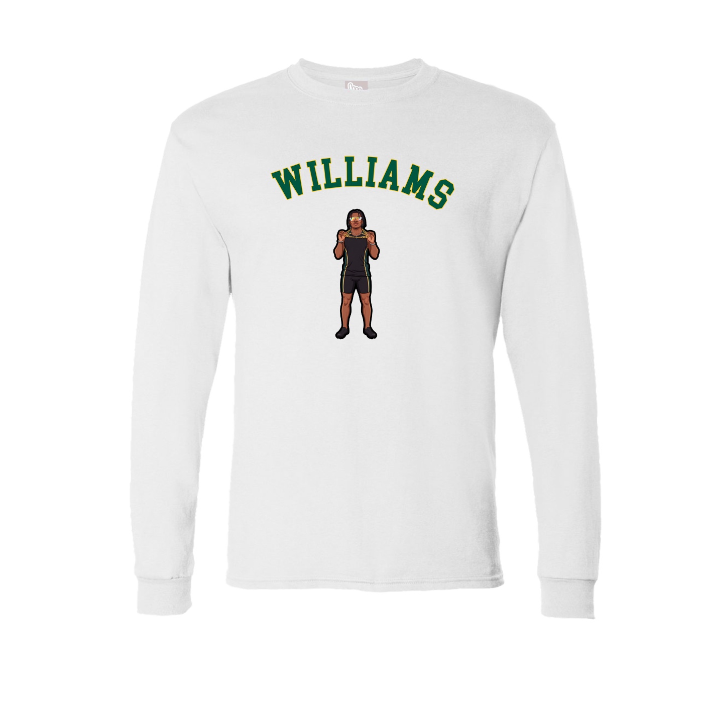 Long Sleeve Tee — Shirsey Arch in White
