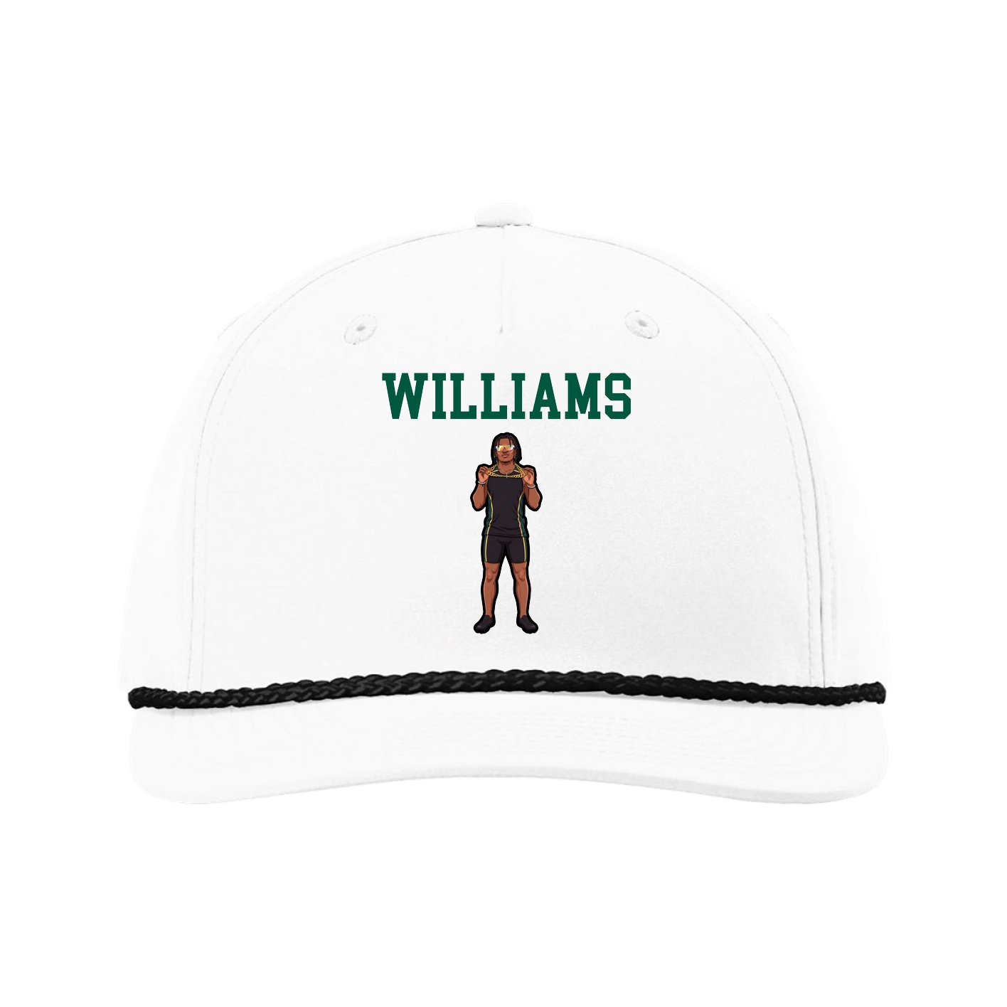 Five-Panel Classic Rope Cap — Shirsey in White