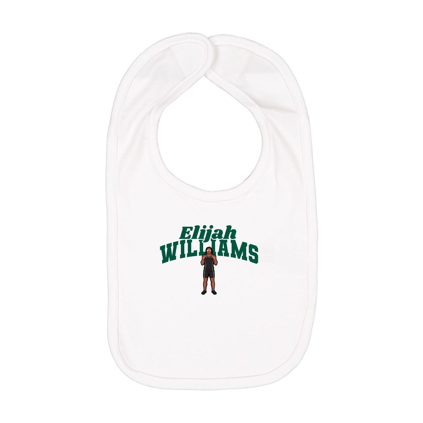 Infant Bib — Signature Arch in White