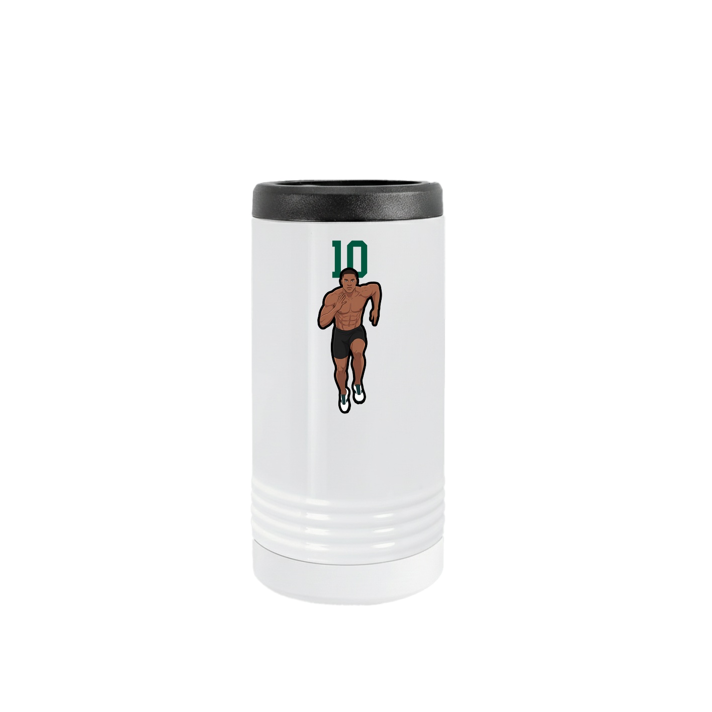 Slim Beverage Holder — Number Top in White