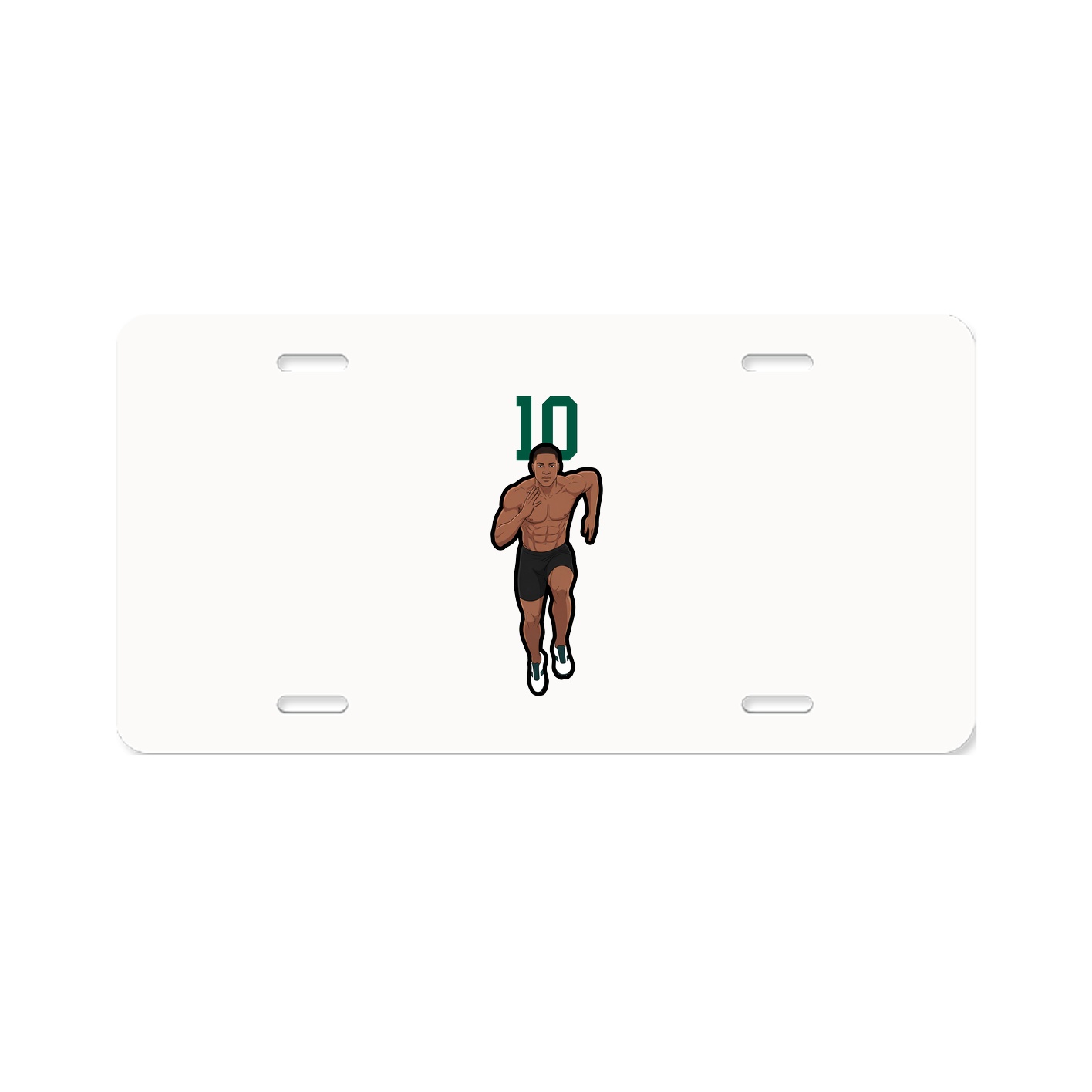 License Plate — Number Top in Classic