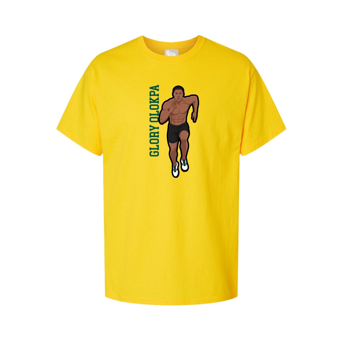 Tee — Name Vertical in Gold