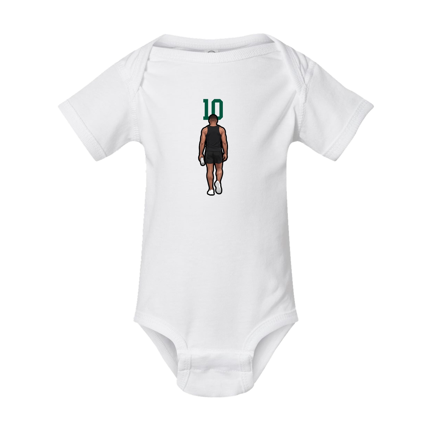 Baby Onesie — Number Top in White