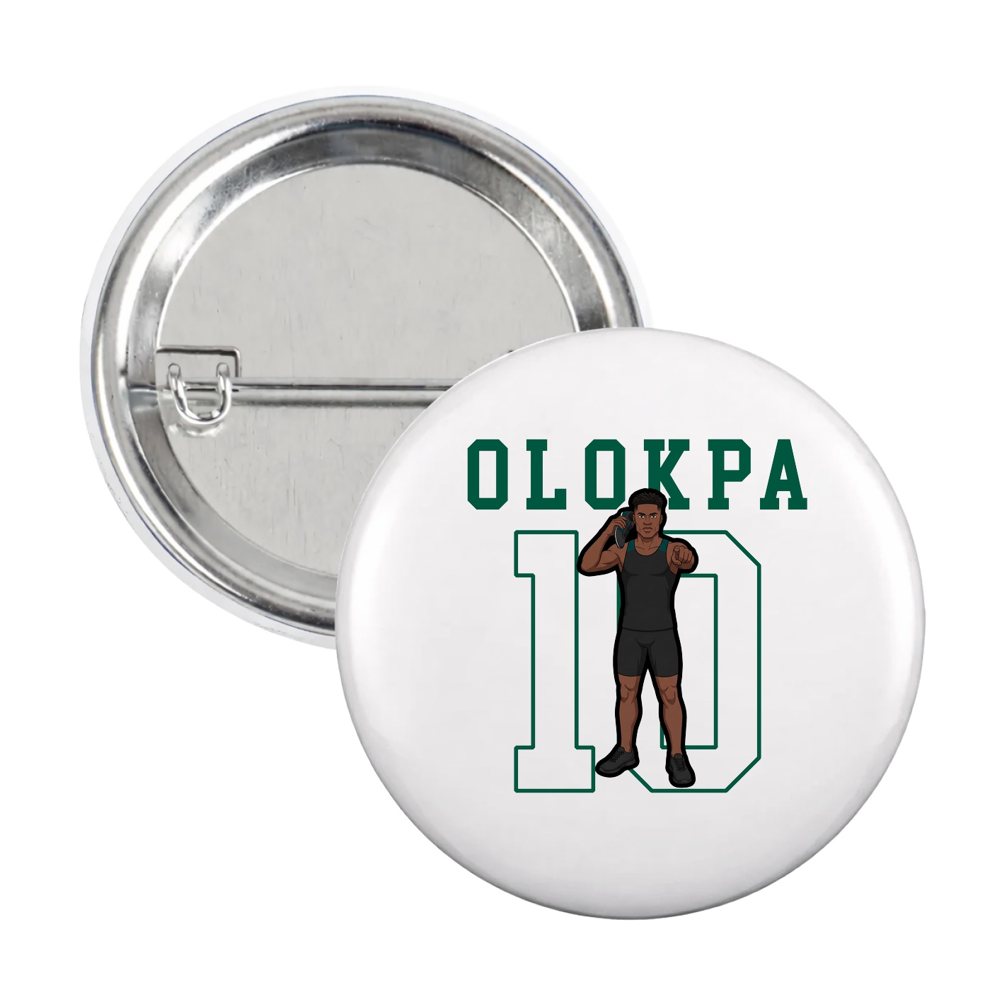 Game Day Button — Shirsey in White