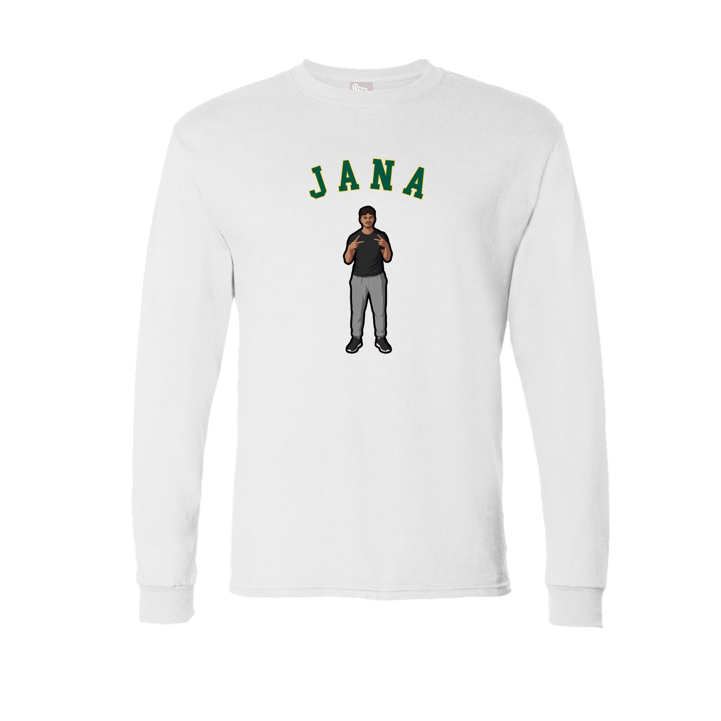 Long Sleeve Tee — Shirsey Arch in White