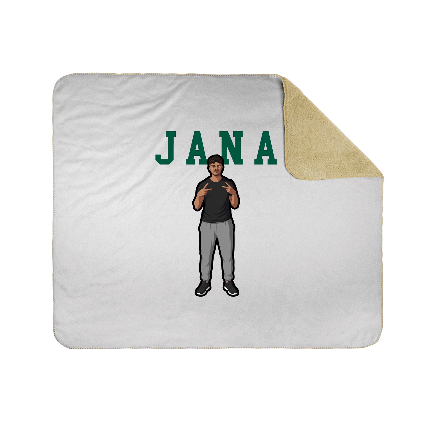 Throw Blanket — Shirsey in White