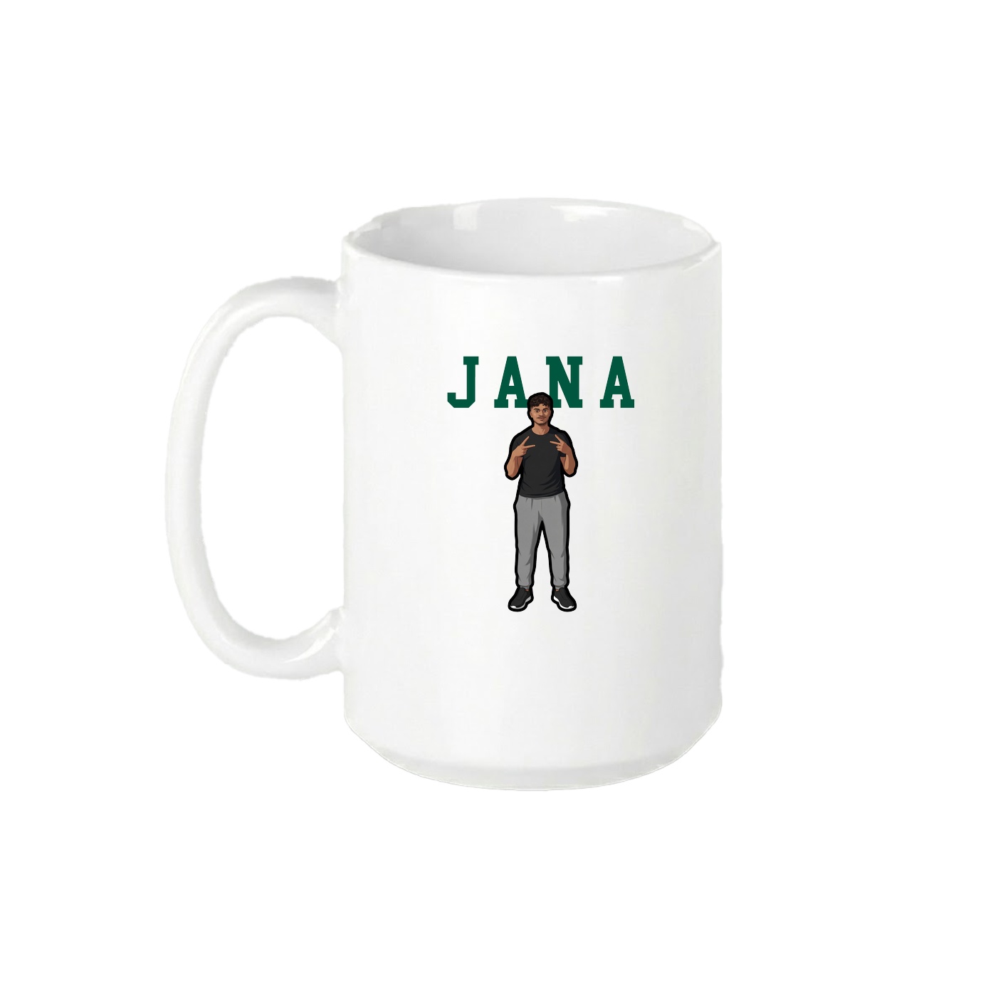 15oz Coffee Mug — Shirsey in White
