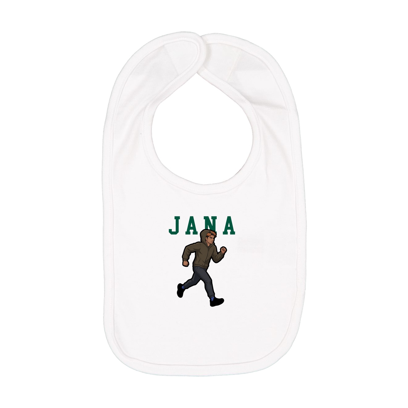Infant Bib — Shirsey in White