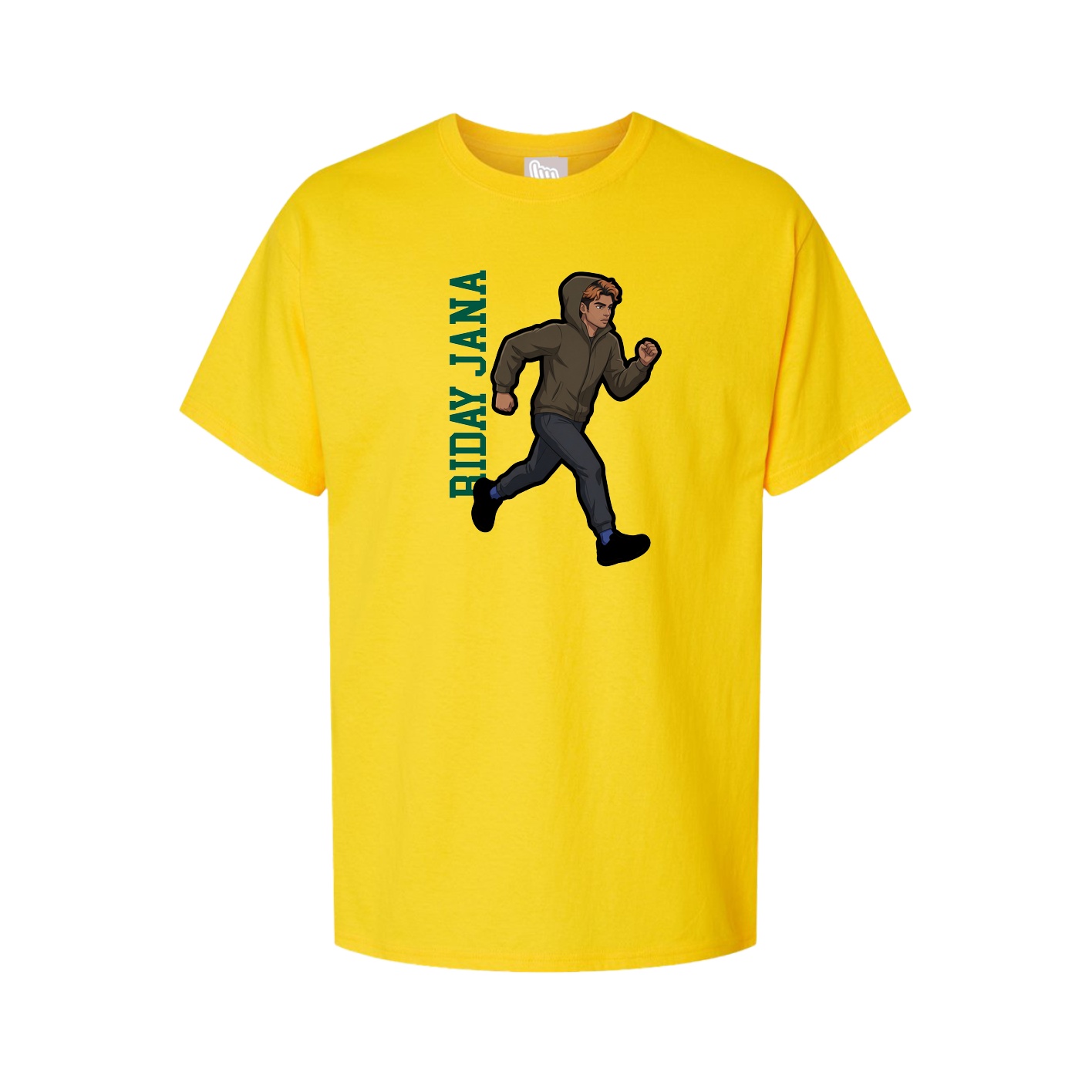 Tee — Name Vertical in Gold