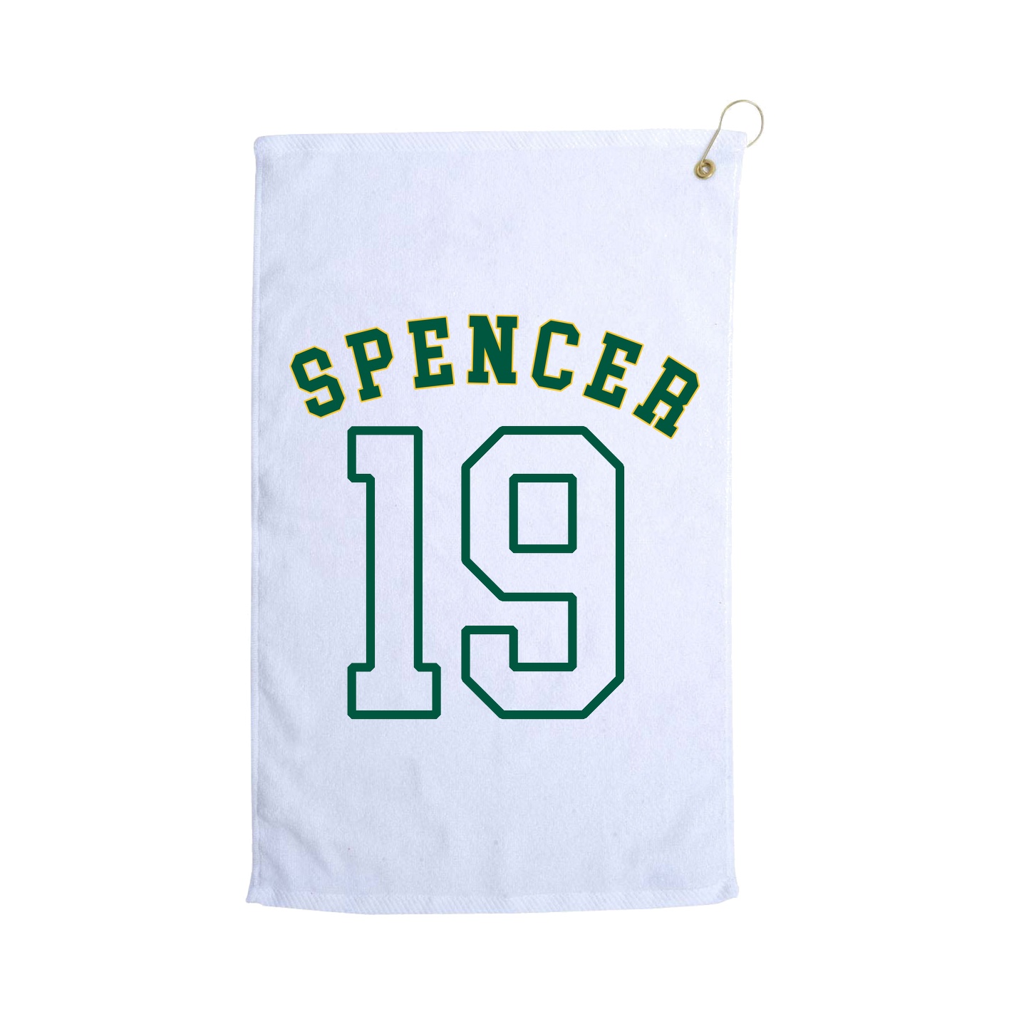 Golf Towel — Shirsey Arch in White