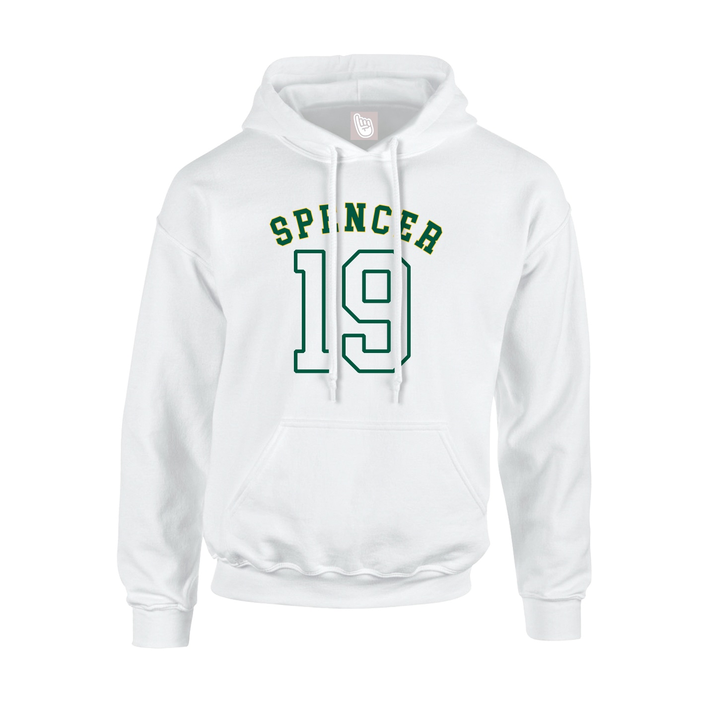 Hoodie — Shirsey Arch in White