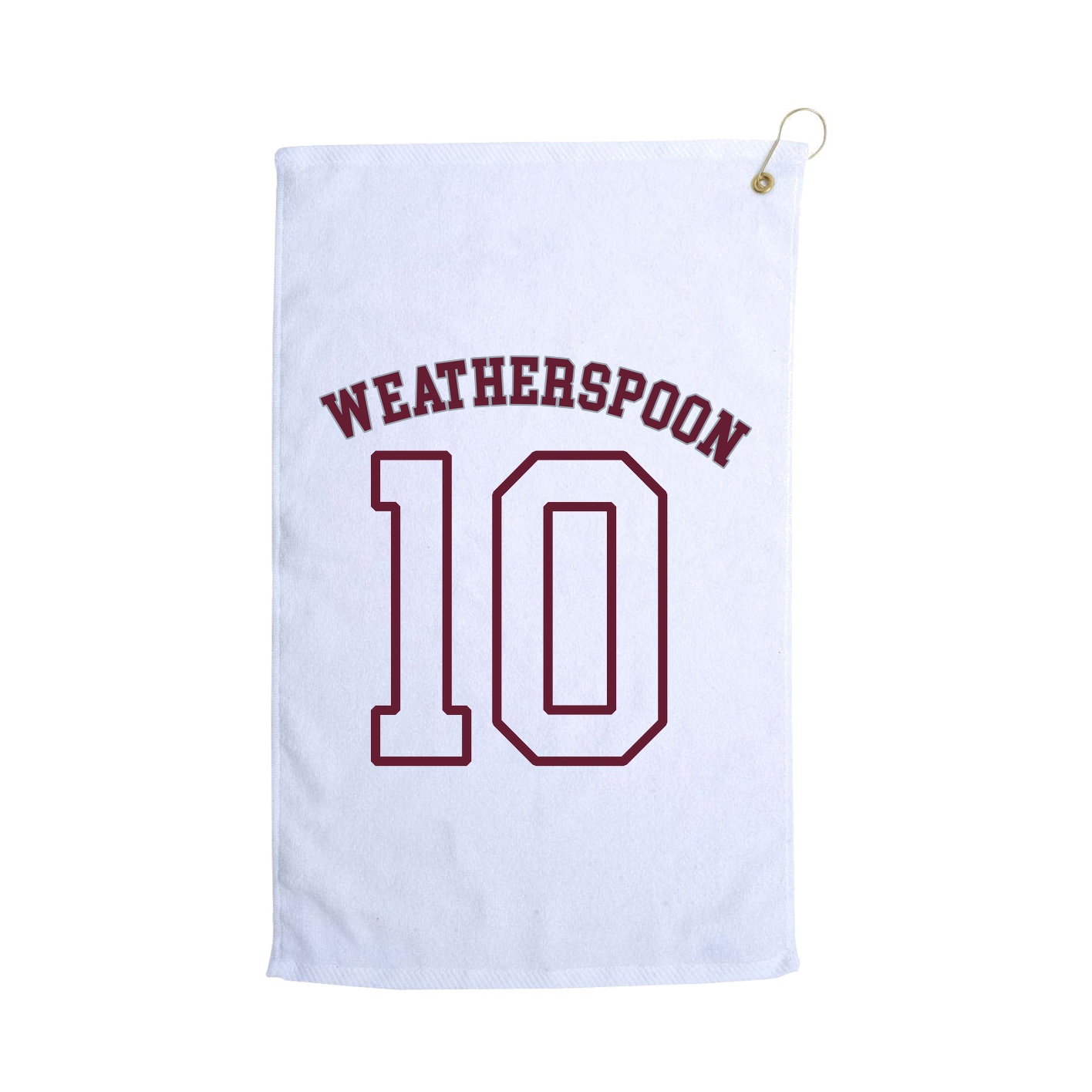Golf Towel — Shirsey Arch in White