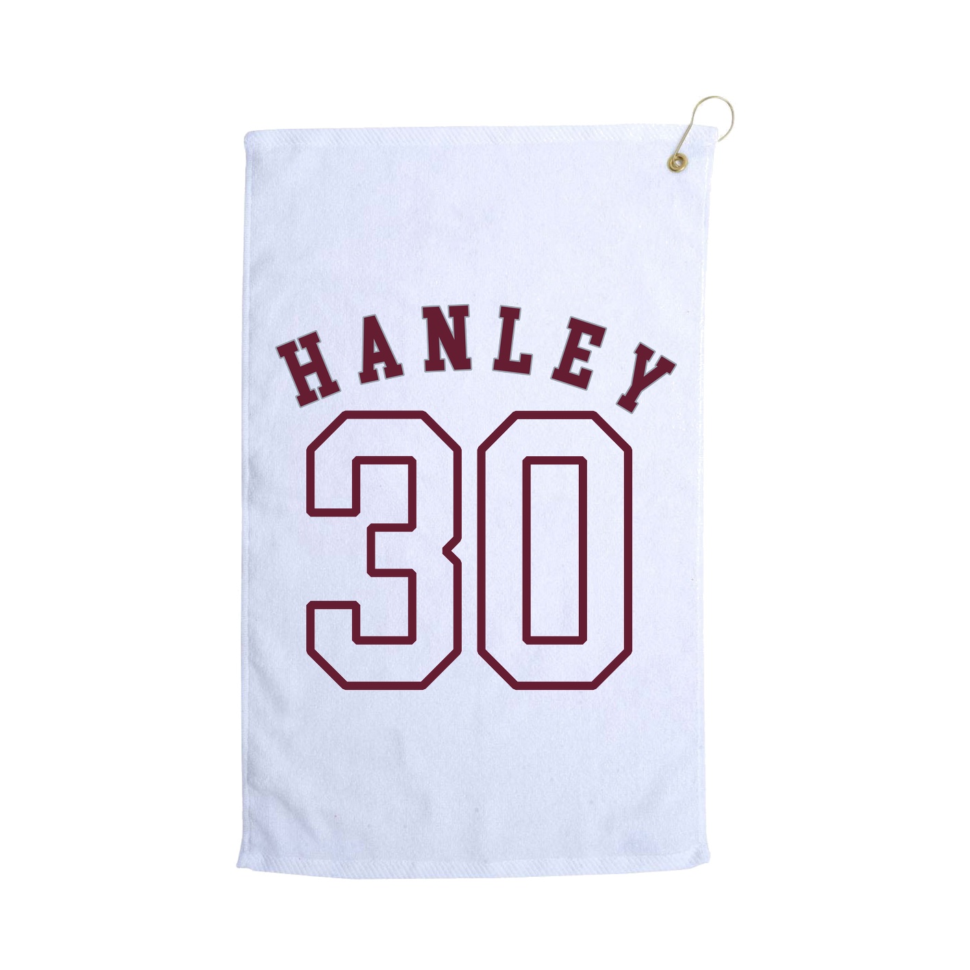 Golf Towel — Shirsey Arch in White