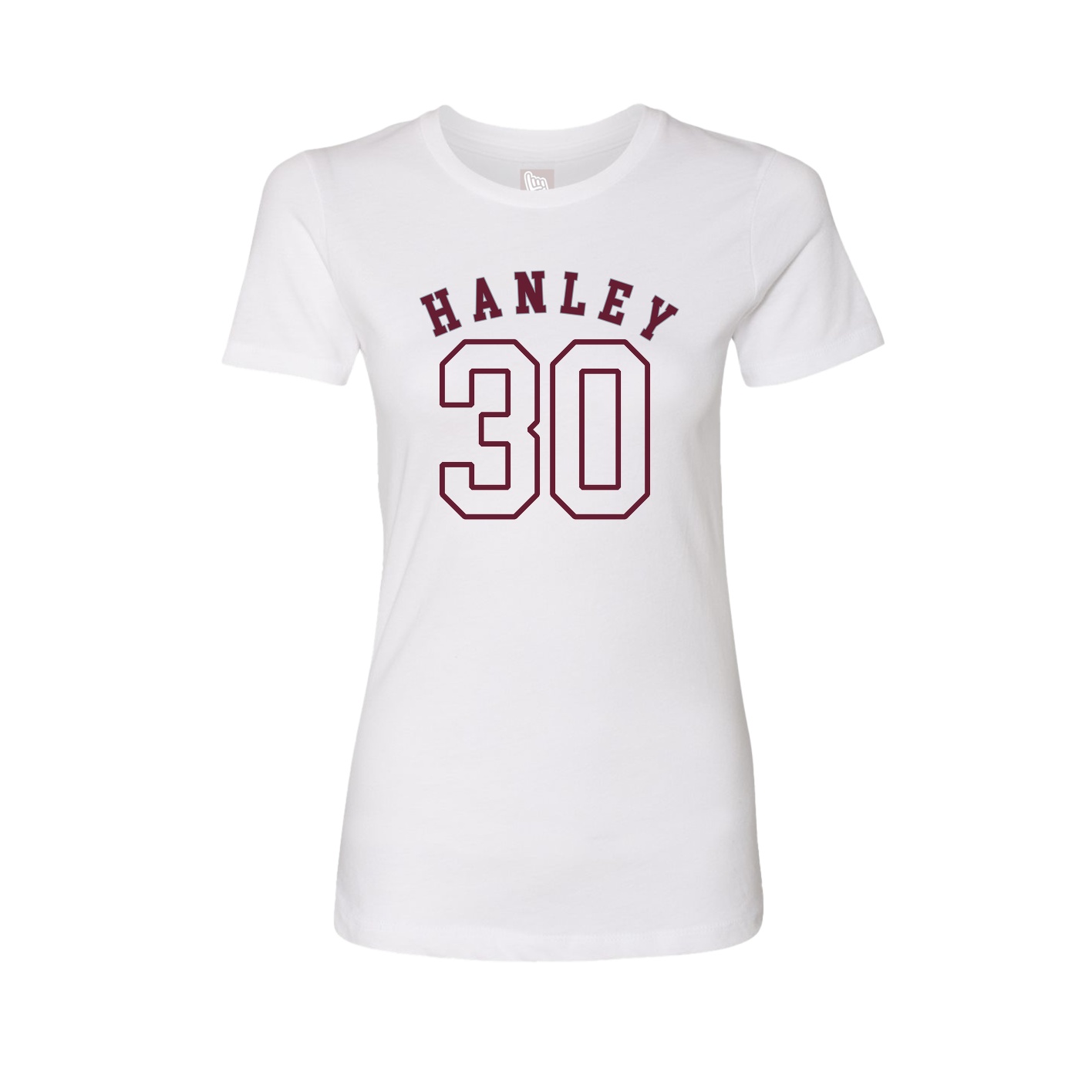 Fitted Women's Tee — Shirsey Arch in White