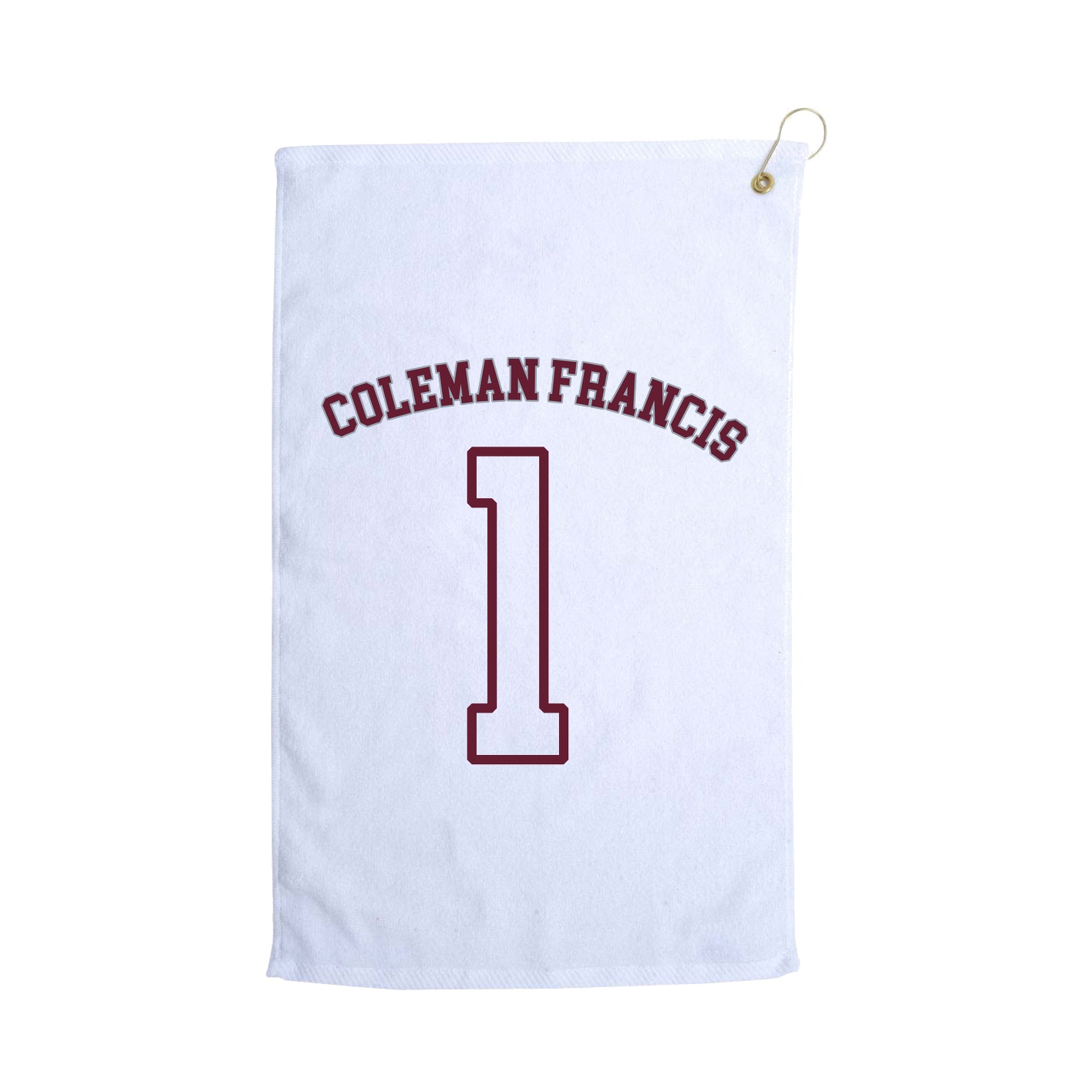 Golf Towel — Shirsey Arch in White