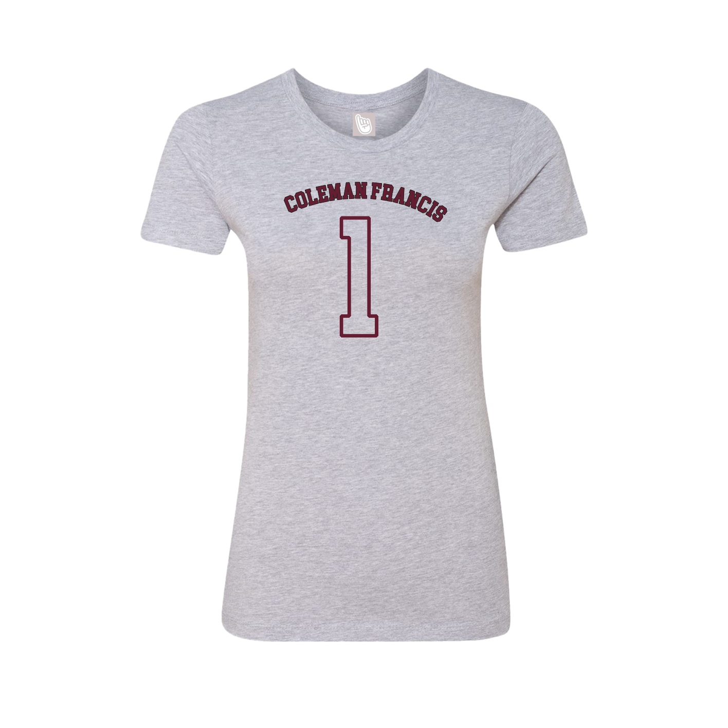 Fitted Women's Tee — Shirsey Arch in Grey