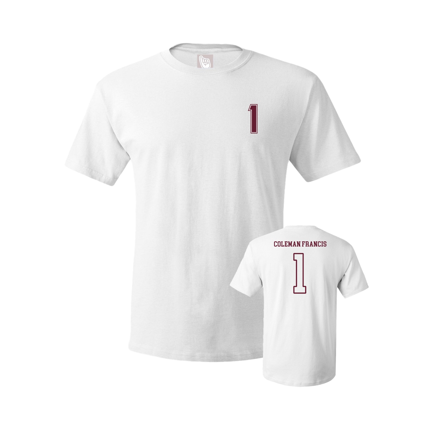 Youth Tee — Chest Back in White