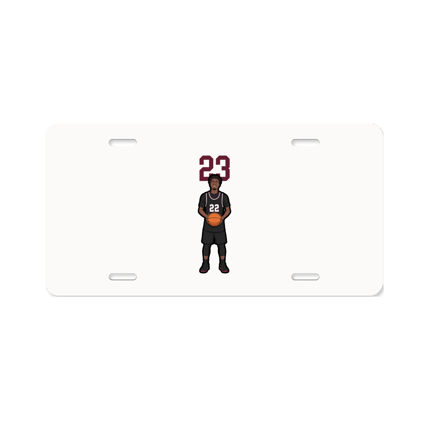 License Plate — Number Top in Classic