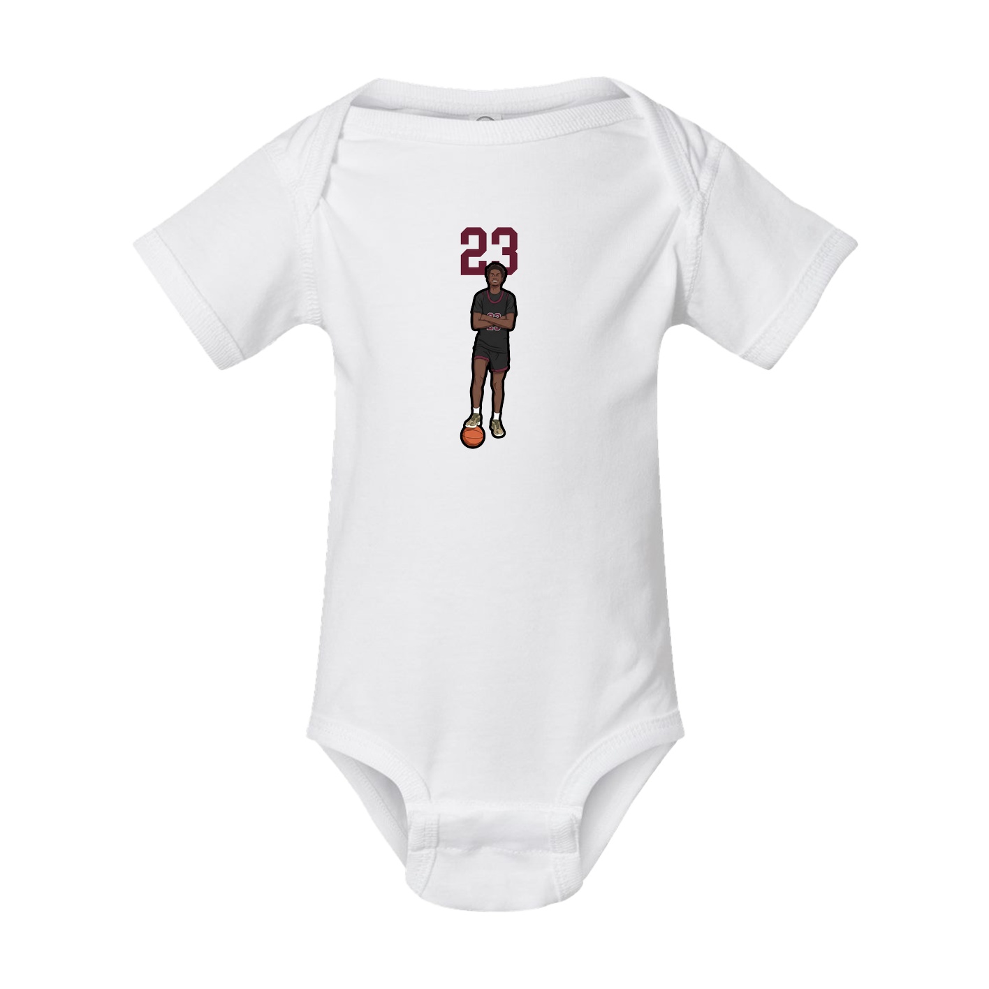 Baby Onesie — Number Top in White
