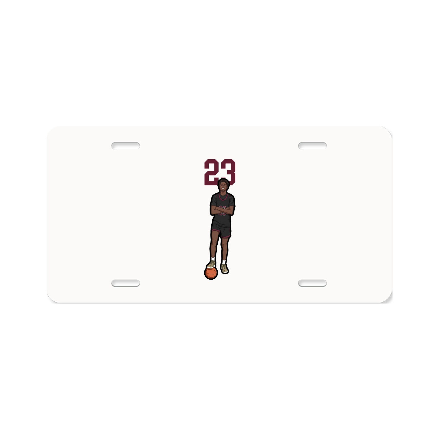 License Plate — Number Top in Classic