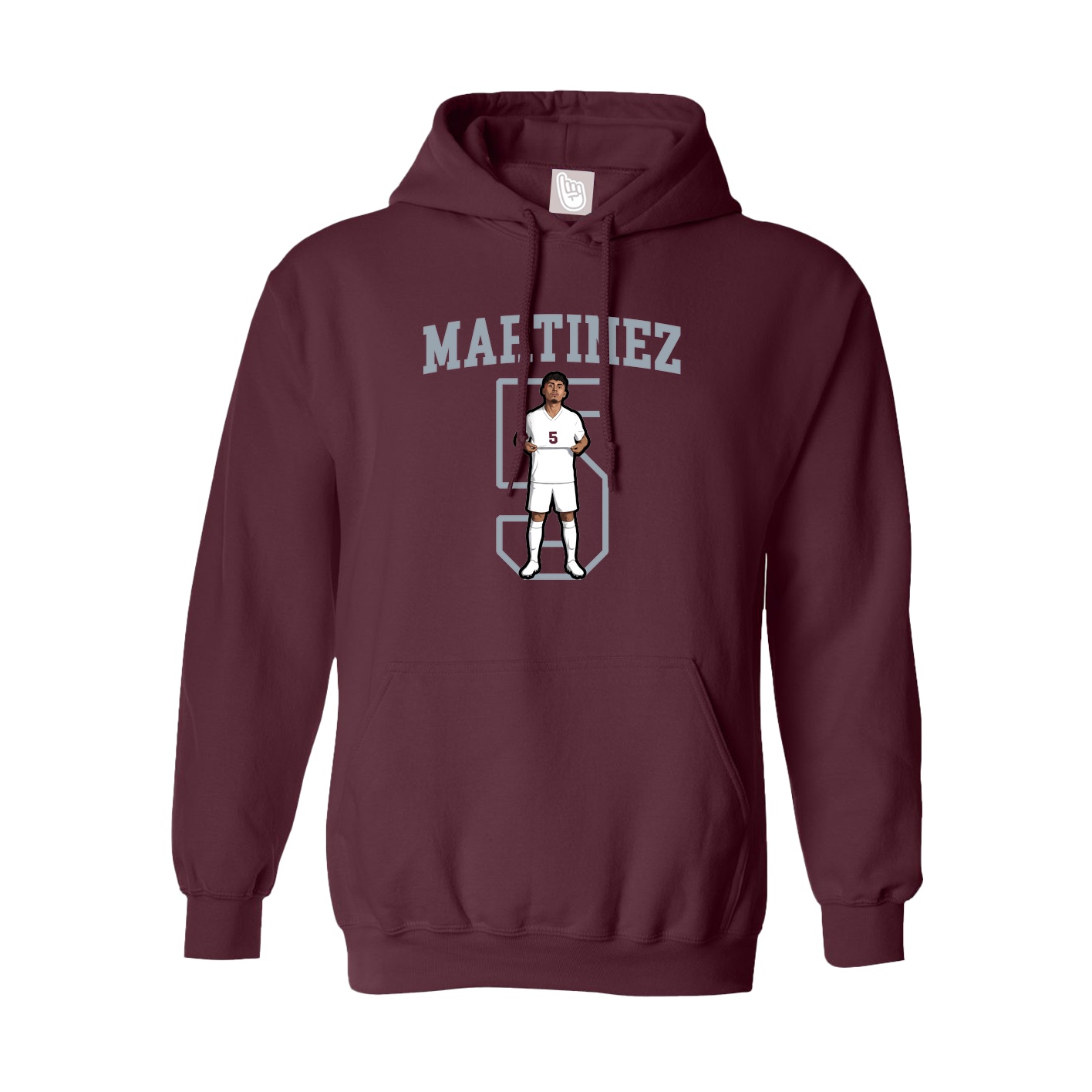 Hoodie — Shirsey in Maroon