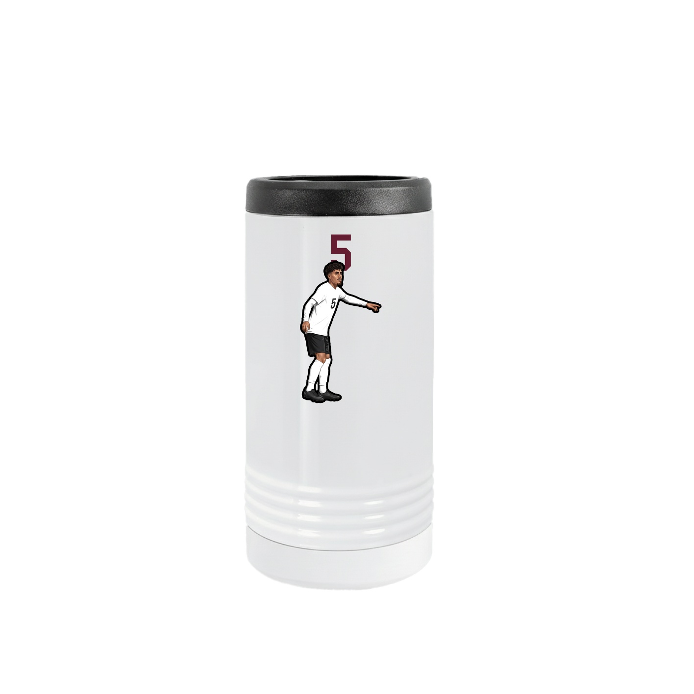 Slim Beverage Holder — Number Top in White