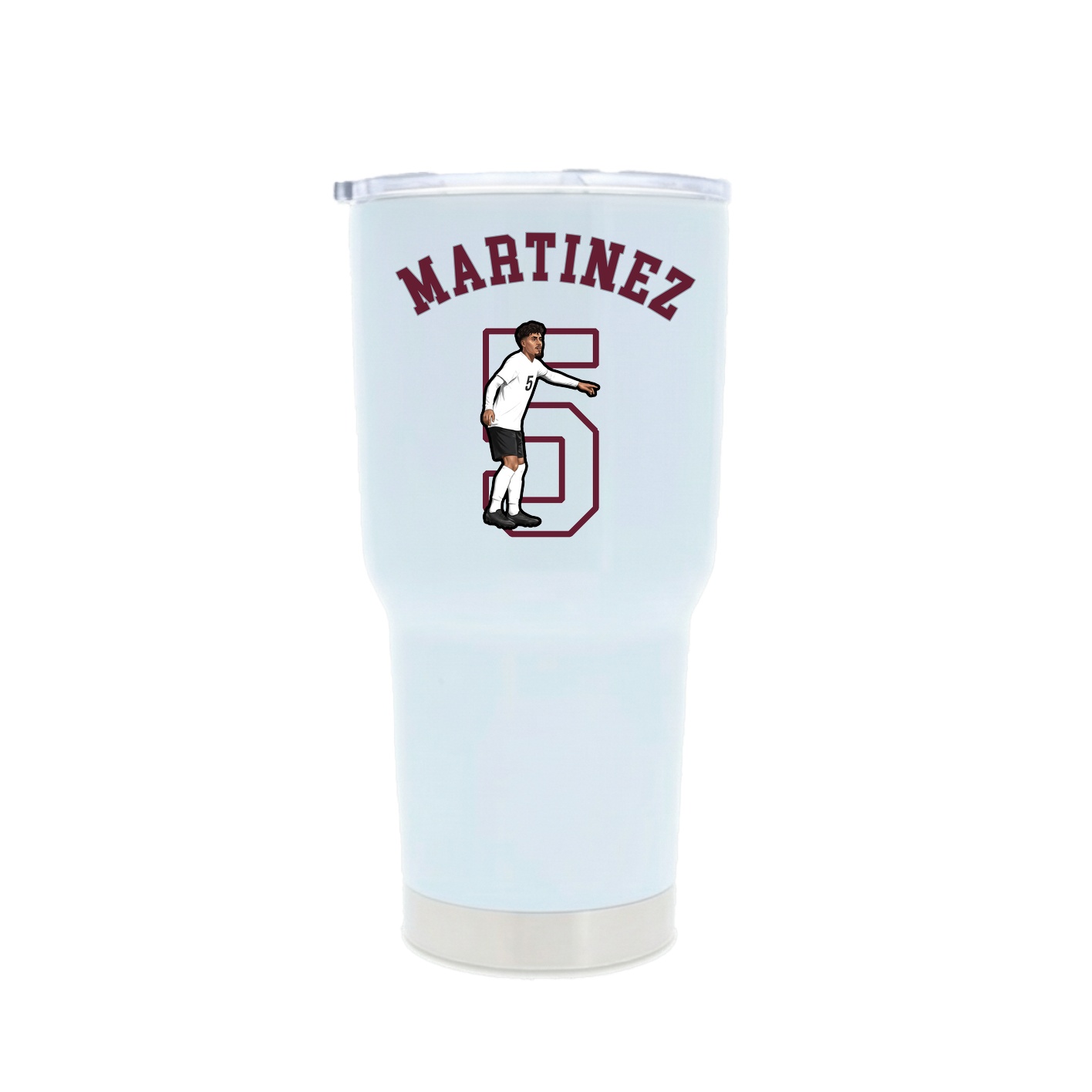30oz Stainless Steel Tumbler — Shirsey Arch in White