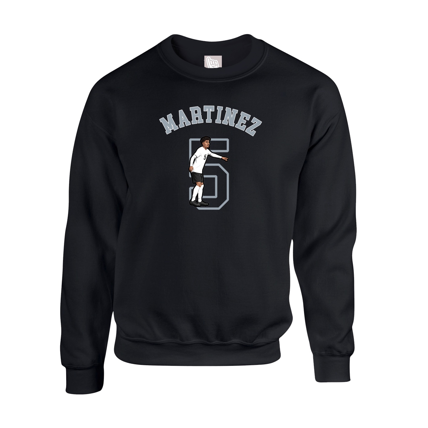 Fleece Crew — Shirsey Arch in Black